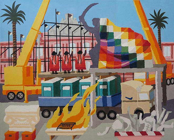 Franco Fasoli, JAZ - Memoria Y Recuerdo #art #exhibition Wunderkammern #Milano - The artist has decided to reflect on the monumental heritage legacy of his city, #BuenosAires - #urbanart -  goo.gl/GyVYRu