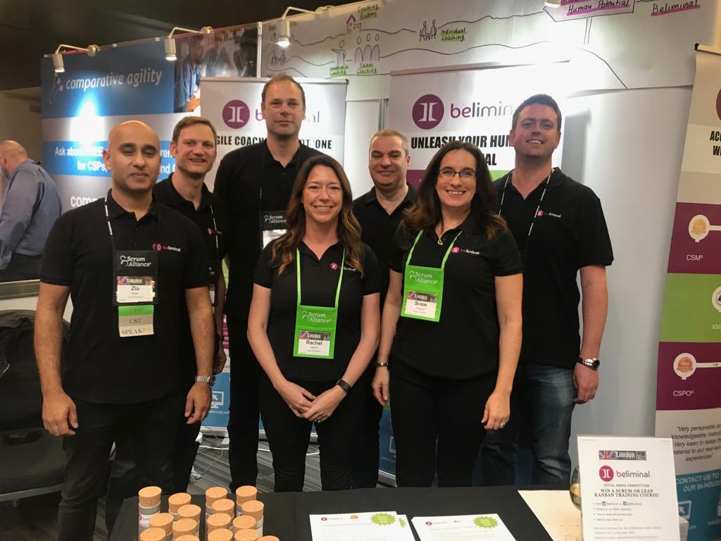 We’ve had another excellent day at #SGLON18 The whole team are here and waiting to help you progress on your #Scrum journey. Don’t miss the chance to enter our competition to win a free training course!