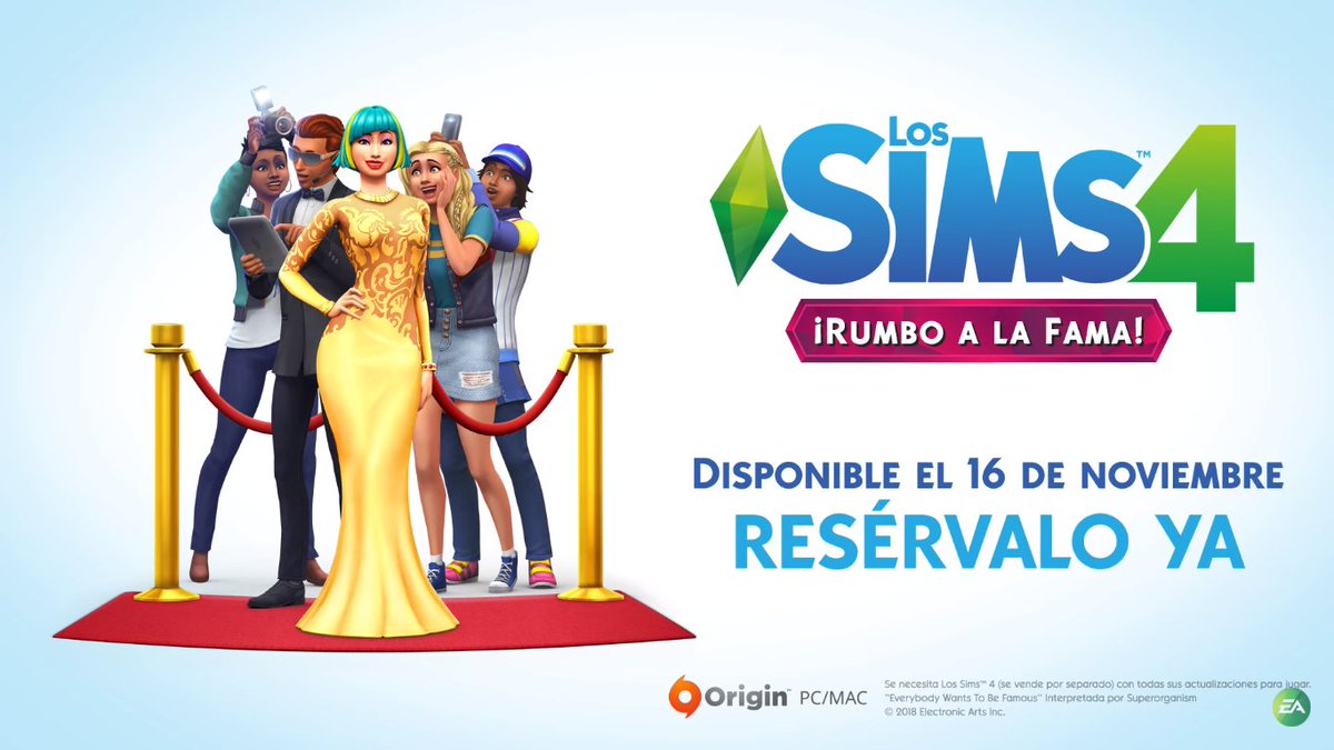 Sekaimu's tweet photo. #LosSims4 ¡Rumbo a la fama! estará disponible el 16 de noviembre del presente año. ⭐️ https://t.co/Ofxu62co5N