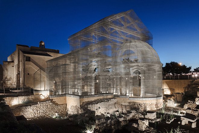 La Basilica di Siponto di Edoardo Tresoldi - <a href="/FondazioneDZ/">FondazioneDinoZoli</a> , Forlì: un racconto tra Rovine, Paesaggio e Luce - #arte #scultura #architettura - goo.gl/XJKSkp