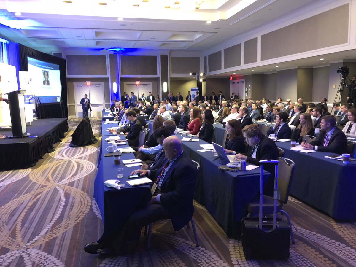 YPGoldfeder's tweet photo. Having a great time so far and standing room only for #OLPS2018! @crossriverbank @RocketLoans @BU_Tweets Thank you to all our partners! #BankingUntangled #Fintech https://t.co/9cxUzlRRoe