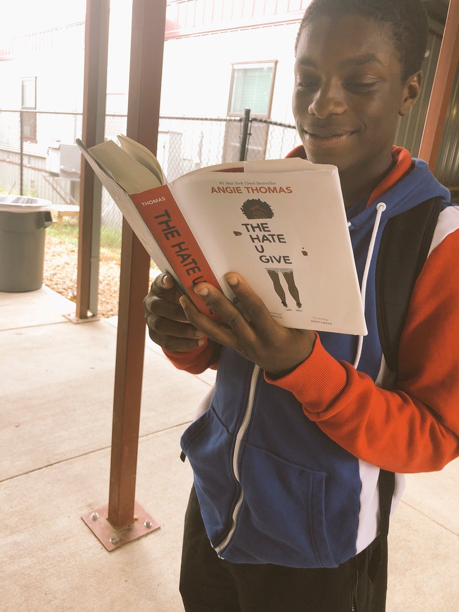oh_MsManwarren's tweet photo. Have you read #TheHateYouGive yet?? Read the book before you see the movie... students have been very engaged with this book! #Talkaboutit #Fallintoagoodbook #AustinMustangs @AustinMustangs #readandsucceed https://t.co/cjbOUZGzq9