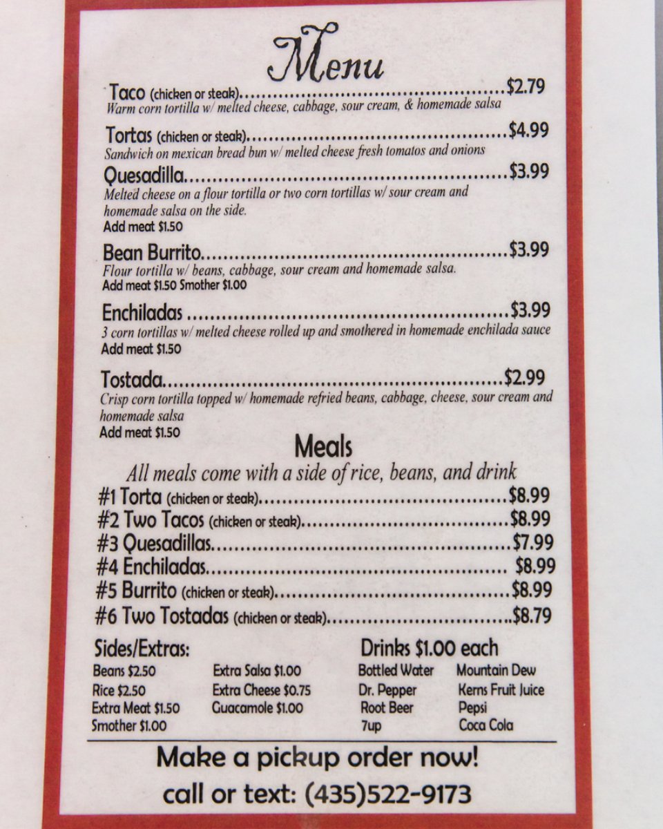 BorderAcross's tweet image. Here's a preview of the tasty flavors we're serving up! Give us a call if you want to have it ready when you get here.