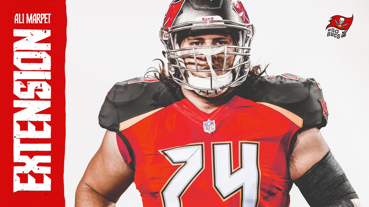 Buccaneers's tweet photo. Locking down a key piece of our O-Line! Ali Marpet has agreed to terms on an extension through 2023.

📰 » https://t.co/XW5j2aflXa

#GoBucs https://t.co/xD4t0qMoR4