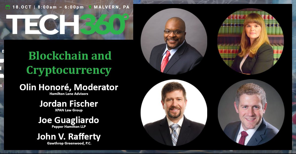 ITAG_PA's tweet photo. @Tech360pa Looking forward to a dynamic panel discussion on Blockchain and Cryptocurrency at Tech360. It's next week! Register today at https://t.co/BTeP2lmsms https://t.co/4FxhqKYxBS
