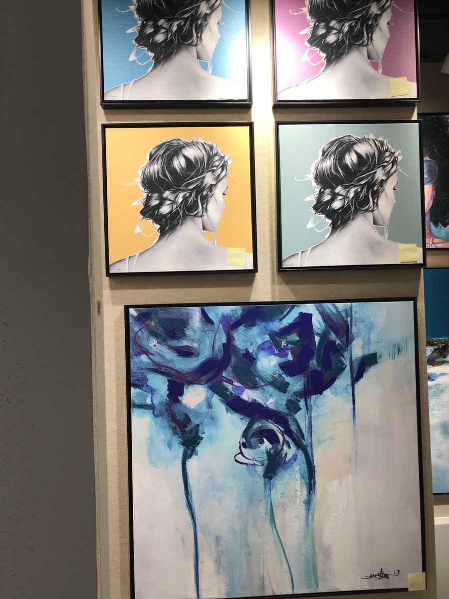 PictureSource's tweet photo. #hpmkt prep, walls are almost ready!  Open Friday! Come by and join me for a glass of wine 😉 IHFC C461 #artforthehome #designonhpmkt #highpointmarket #contemporaryart #contemporarydesign #interiordesign #hospitalityart #hospitalitydesign #ihfc #newart #exclusiveart https://t.co/fTR7Khi9Wo