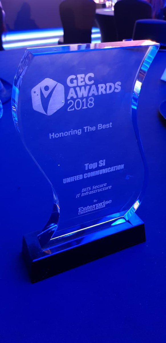 bitssecuredubai's tweet photo. Bits Secure IT Infrastructure LLC wins the Top System Integrator in Unified Communication at the GEC Awards 2018.
#GECAwards2018 #TopSystemintegrator #bitssecureit https://t.co/dCyB43yxIV