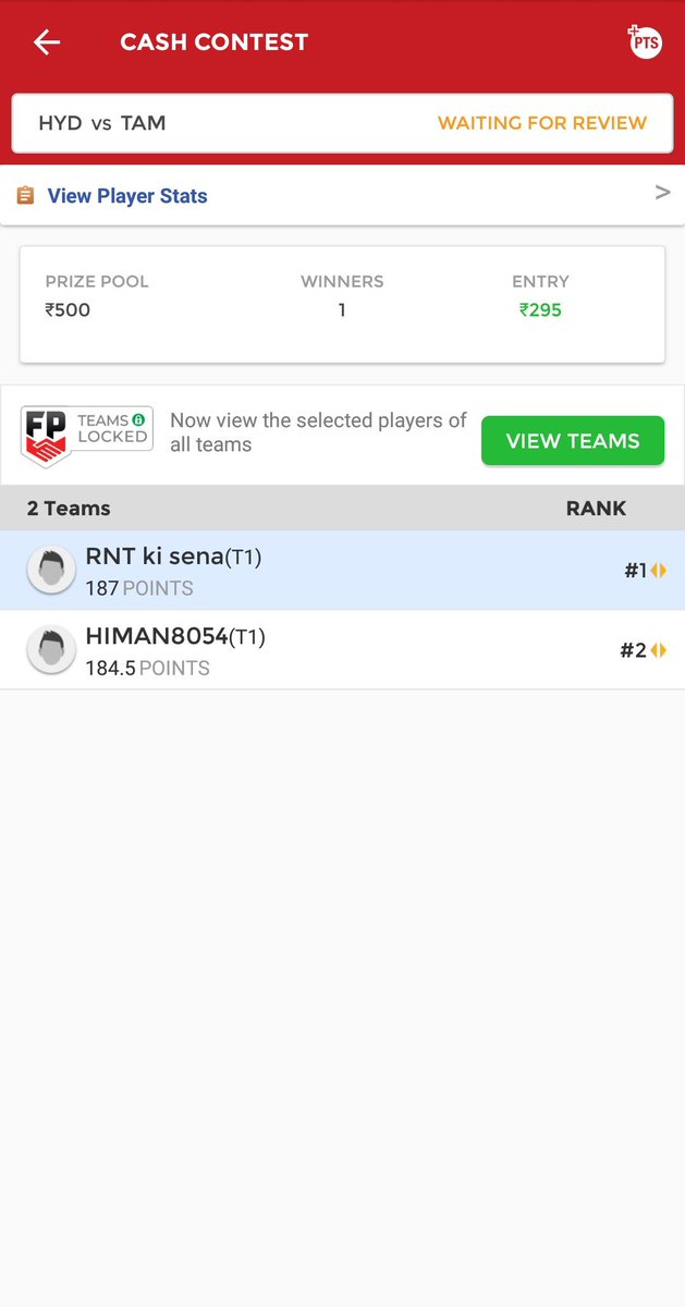 RNTkisena's tweet photo. #HYDvsTAM
All leauges cleansweeped ππ
#ProKabaddi just playing for fun 46 contast almost all won π
βοΈβοΈβοΈ
#dream11
#PKL
#ProKabaddiLeague #JAIvsMUM #BLRvsTAM #Fantasy https://t.co/BAczcEIrmd