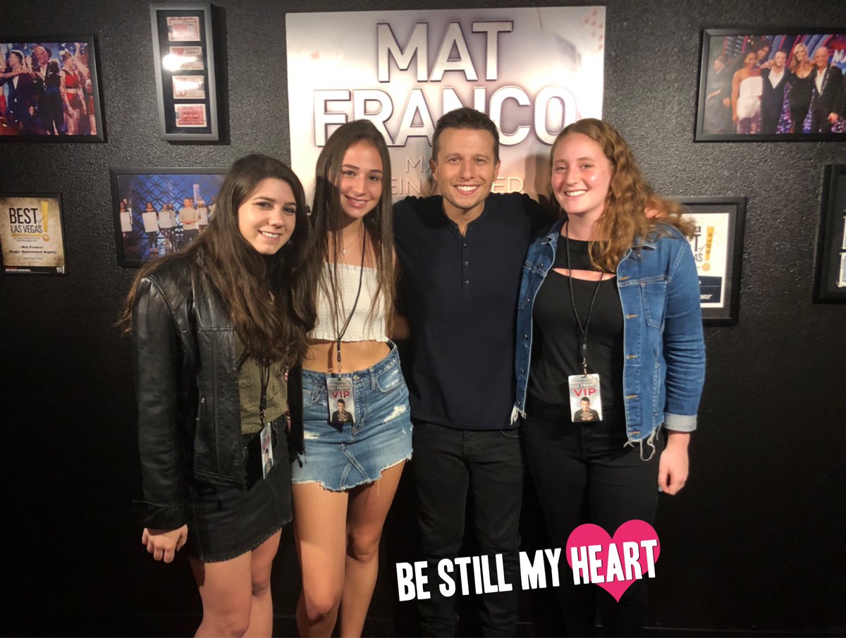 TedRubin's tweet photo. Big SHOUT out to @CaesarsPalace @TheLINQ
and @MatFrancoMagic
#magicreinvented...
my daughter Niki, on the left in the photo, had a GREAT TIME with her friends at the show AND the Meet & Greet. THANK YOU!
#ThisDadWontQuit #RonR... #NoLetUp!👊🏻 https://t.co/hjkHMkr8Bg