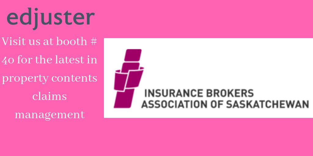edjusterinc's tweet photo. Looking forward to meeting our insurance partners and clients at #IBAS2018 Oct. 11-12 in #yqr @InsuranceBureau Be sure to say hello at booth #40 and learn how we are changing the game with contents claims management..! https://t.co/CwmFSaleQC