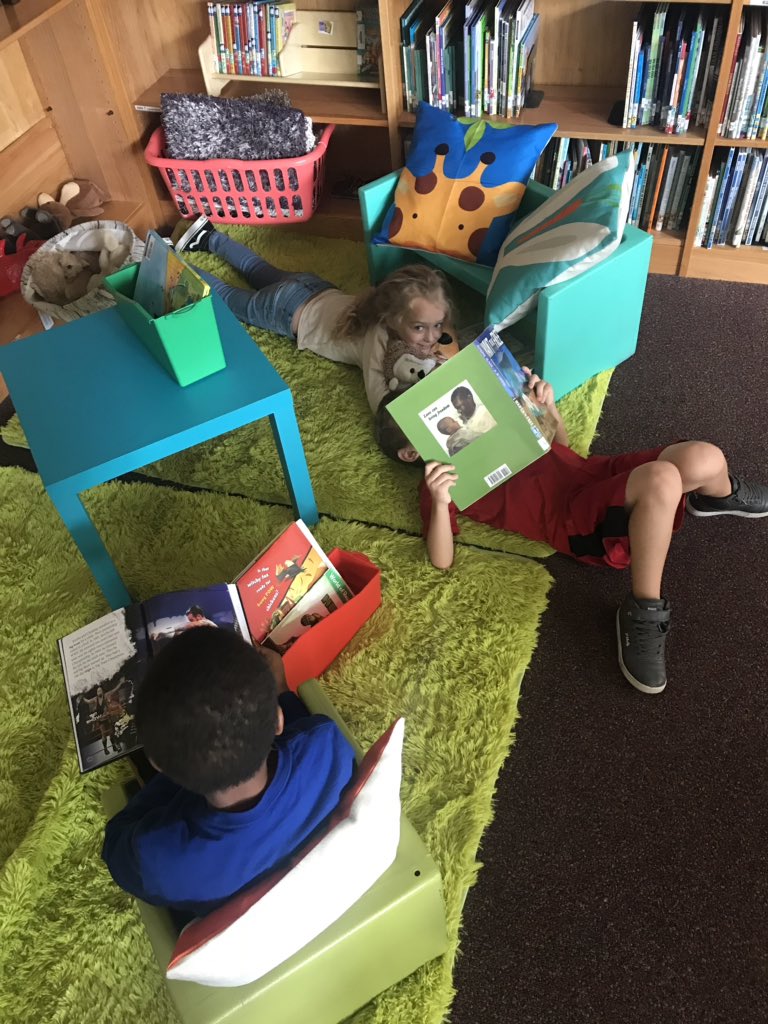 But1stDESI's tweet photo. Reading in the cozy spots @DESILibrary #TuesdayTweet #FinsUpFriday #FINSUPnoexcuses https://t.co/sf3FC0cnQ8