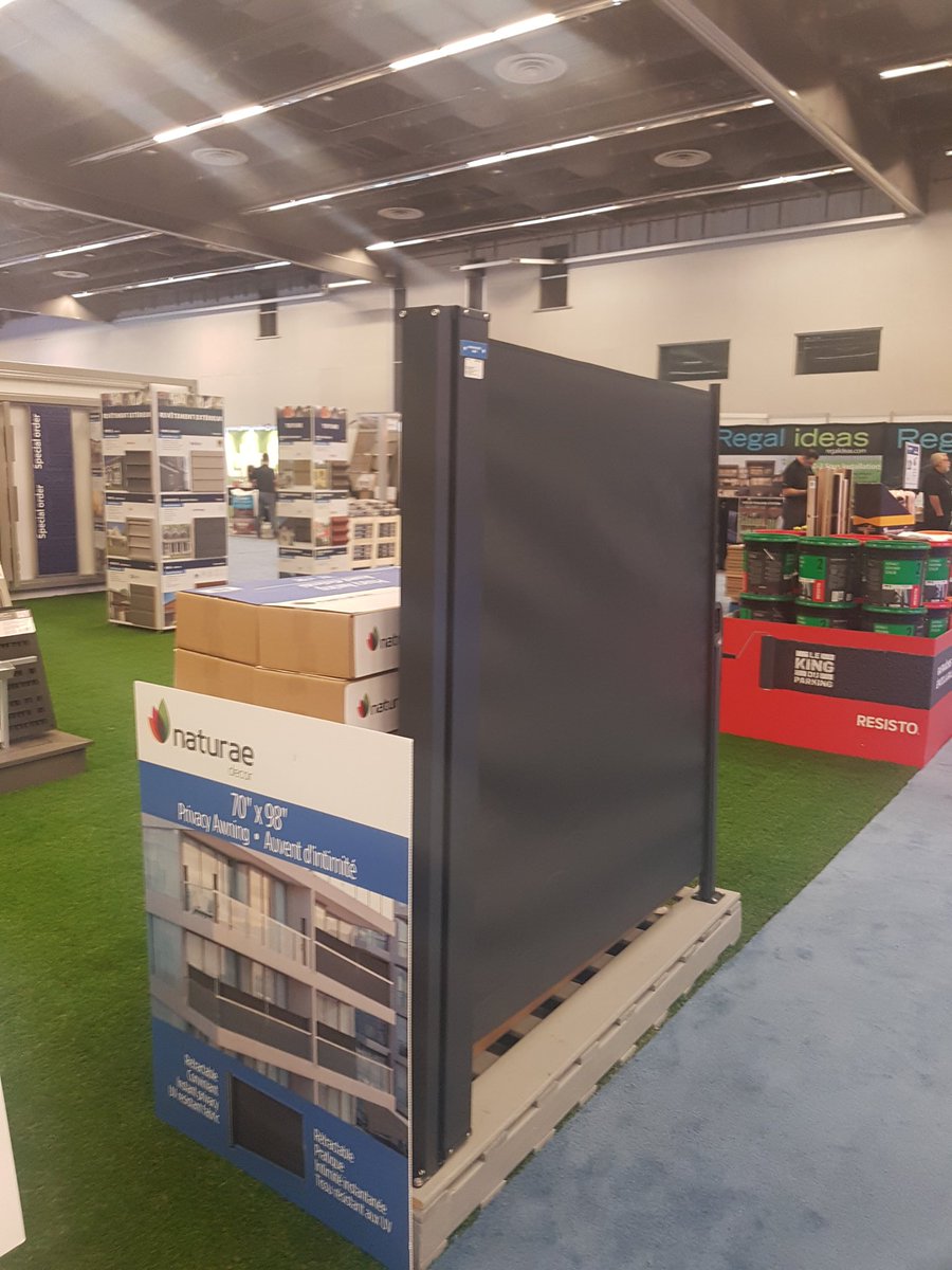 Our new privacy awning...