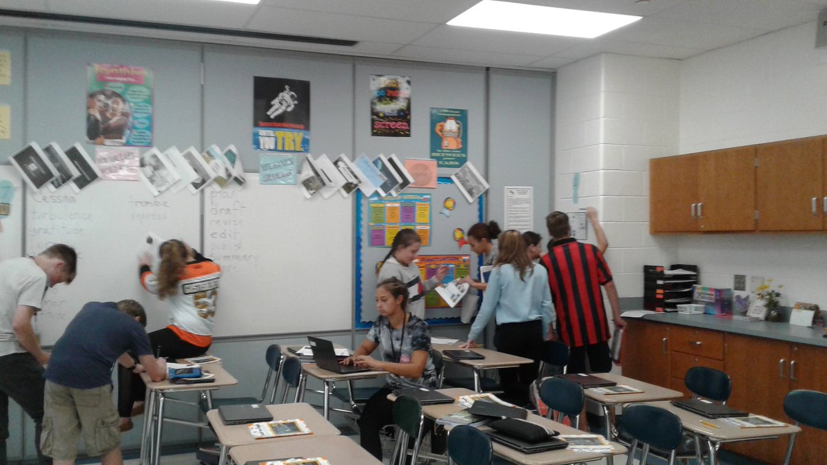 ExcelNb's tweet photo. Team Excel is getting a little culture today in ELA with Mrs. Yost! Students are completing a gallery walk of Van Gogh's finer pieces!

#cultured #artwalk
@nbc_msprincipal @NBC_LeslieErvin https://t.co/d1ecGJiX6V