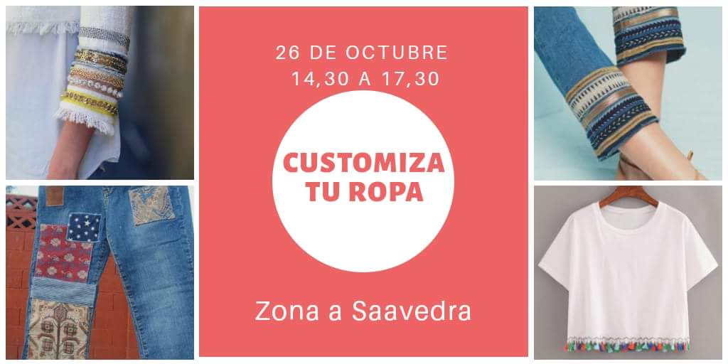ProbortunityArg's tweet photo. CUSTOMIZA TU ROPA!!!!📣📣
Animate! Dale personalidad a todas tus prendas!!!
26 de octubre 14,30 a 17,30 hs 
No se necesita conocimientos previos 👏👏👏
Incluye materiales y coffe break  
#BuenosAires #BuenMartes #Emprender https://t.co/Jtuqp2432P