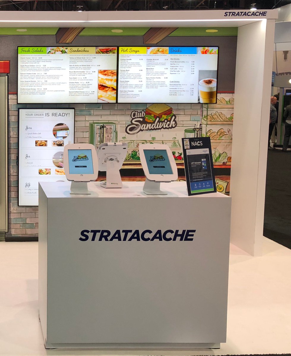 STRATACACHE's tweet image. Our #DMB and Ordering Queue solution provides a personalized experience while shortening perceived wait times and increasing order accuracy at the counter! Stop by the #STRATACACHEfamily #Booth6217 at #NACSShow to learn more about #CStore #STRATACACHEsolutions!