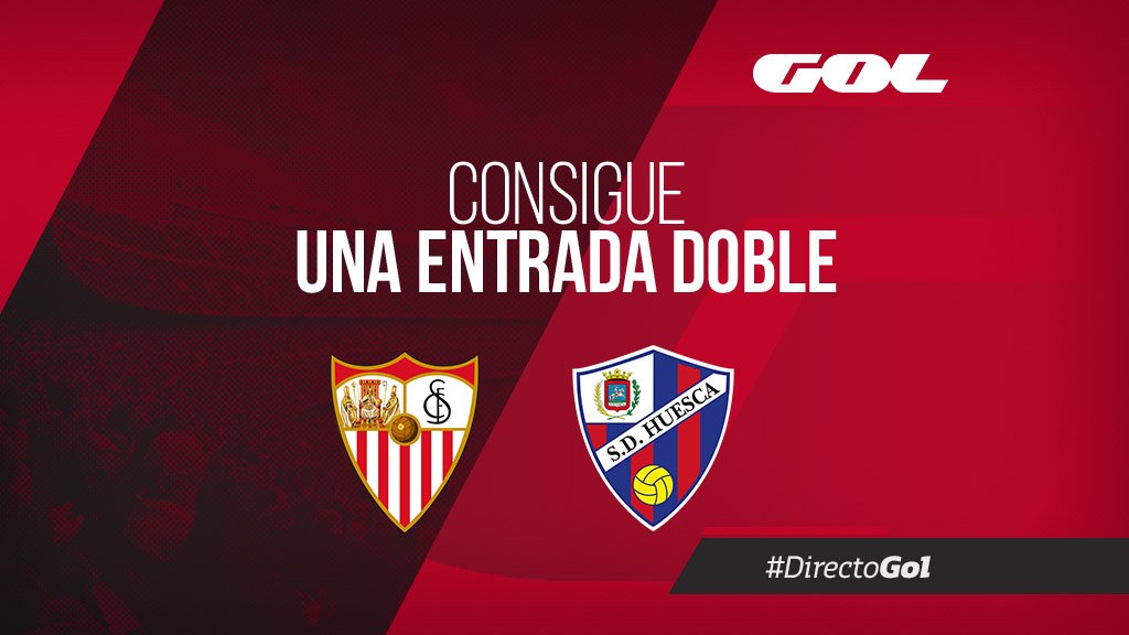 🎁🎟 REGALO | ¿Quieres una entrada doble para el <a href="/SevillaFC/">Sevilla Fútbol Club</a> 🆚 <a href="/SDHuesca/">SD Huesca</a> de la J10?

📌 Haz RT

📌 Sigue a <a href="/Gol/">GOL</a> 

🎖 Dos ganadores

#DirectoGol