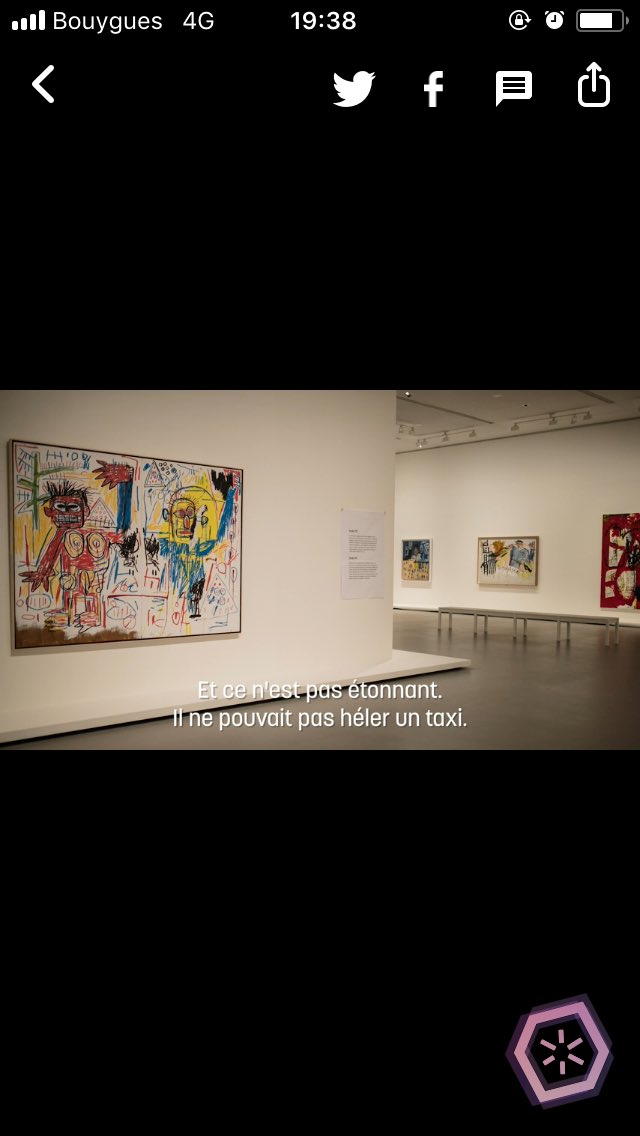 PaulineLdB's tweet photo. Merci @expliciteJA de bouleverser l’ennui de mes trajets en métro. A voir &amp; a écouter donc, le diapo son sur Basquiat est top 😍🙏 https://t.co/3WR5zBBVea