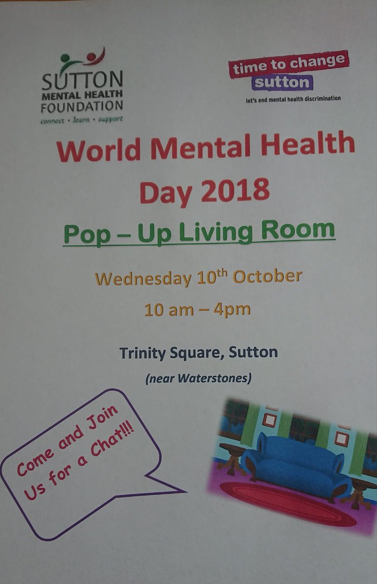 SuttonMHF's tweet photo. #WorldMentalHealthDay https://t.co/6ZLO0wMRn5
