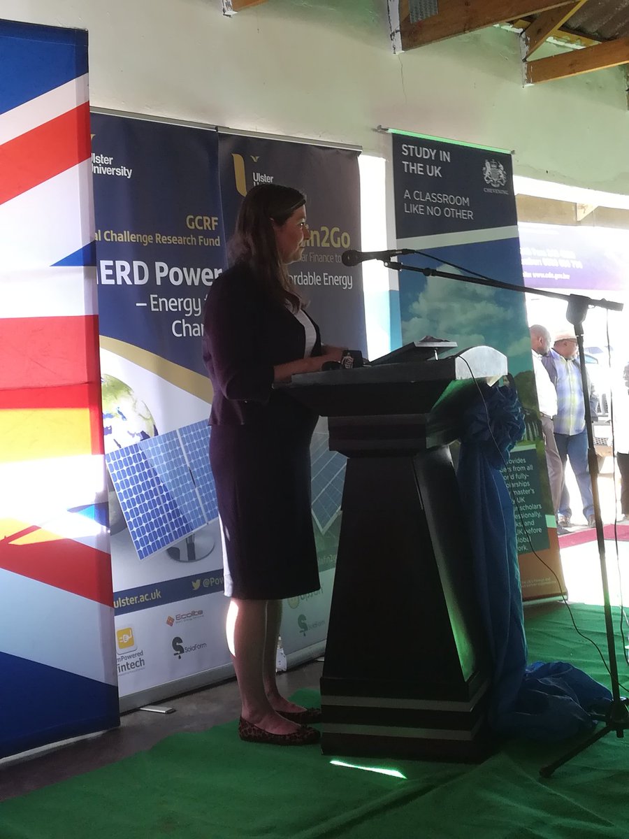 AdrianPugsley's tweet photo. Honoured to have the British high commissioner for Botswana visit us in Jamataka village for the @SolarFin2Go commissioning event today. Fast forward to our planned Phase 2 project! Watch this space @InnovateDFID and @innovateuk https://t.co/HbHpMpbSyt
