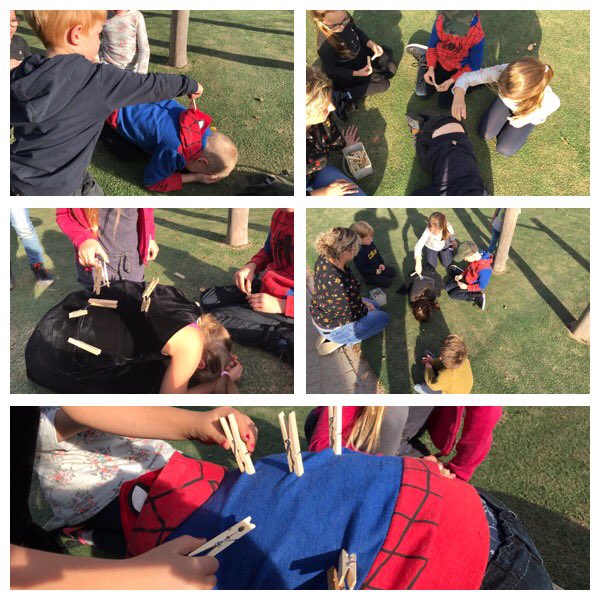 Thema bosrijk met het #spelletje egel hoeveel stekels heb jij? #voelen #luisteren