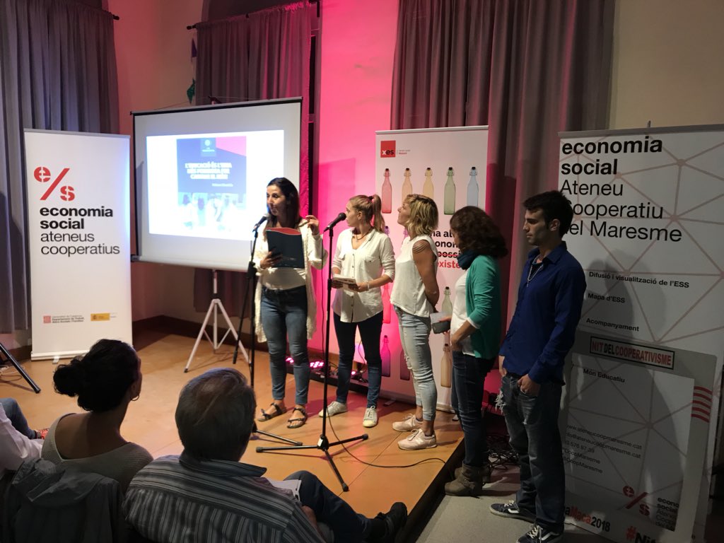 CoopMaresme's tweet photo. 🌊 Les #MarSocial, un projecte de treball per a la gestió de serveis a les persones i la cultura. #NitCoop #PepaMaca2018 https://t.co/dlFXd4w5Mr