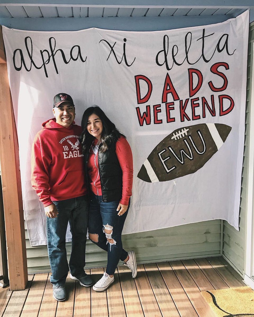 Had a great time this past weekend celebrating the EWU win and our amazing Dads❤️🖤 #SkoEags