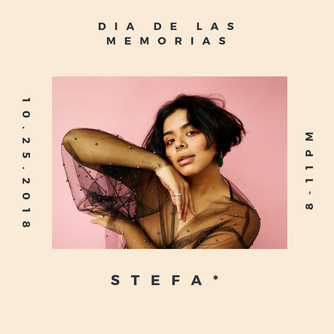 elmuseo's tweet photo. #DIA2018 | Vocal artist @stefalives will be performing at our upcoming DIA DE LAS MEMORIAS #FUNdraiser! | GET YOUR TICKETS TODAY > https://t.co/usYX1FXLuc | #musica #stefalives #sepalina #supportElMuseo https://t.co/Uqemh7ARUe