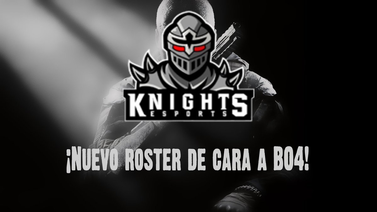 ¡¡Nuevo roster de 🇨🇱@Knights_eSports de cara a #BO4!!

El roster sufre la salida de @Blitzey10 y con esto el roster queda de la siguiente manera:

<a href="/lBroccoLy/">Carlos</a> 
@Dimenz14 
@SupreemeTG 
@WeebzCL 
@DestinyDaGOAT 

¡Mucha suerte chicos!