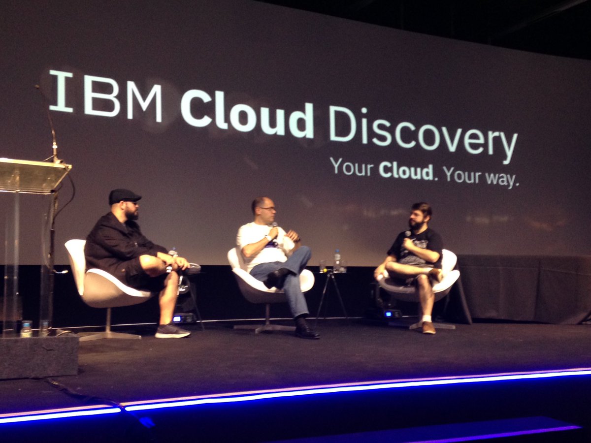 ibmbrasil's tweet image. Encerrando o #IBMCloudDiscovery, @jovemnerd e @azaghal entrevistam nosso Líder de Cloud, Marcos Paraíso, em um #Nerdcast ao vivo! Acompanhe aqui: ibm.co/2wYhLau