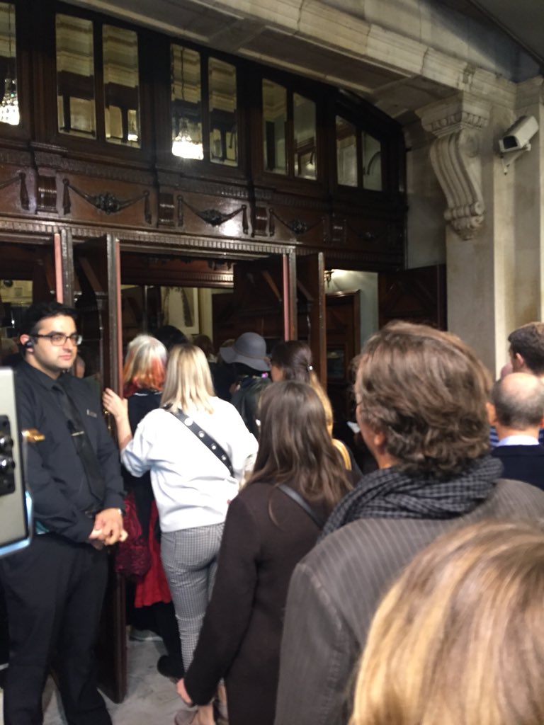 StormThePlay's tweet photo. The queues are out the door #StormThePlay https://t.co/PLnCj7pwgm