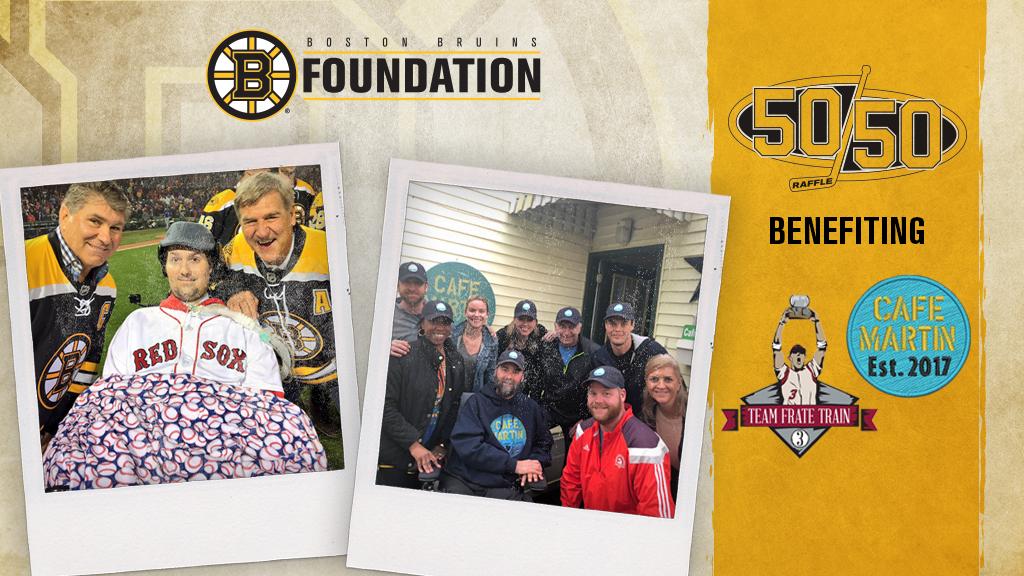 Participate in the next #NHLBruins Foundation 50/50 Raffle benefiting @teamcafemartin and <a href="/TeamFrateTrain/">Team FrateTrain</a>. Join us in helping John Martin and Pete Frates in their care and fight against ALS: BostonBruins.com/5050