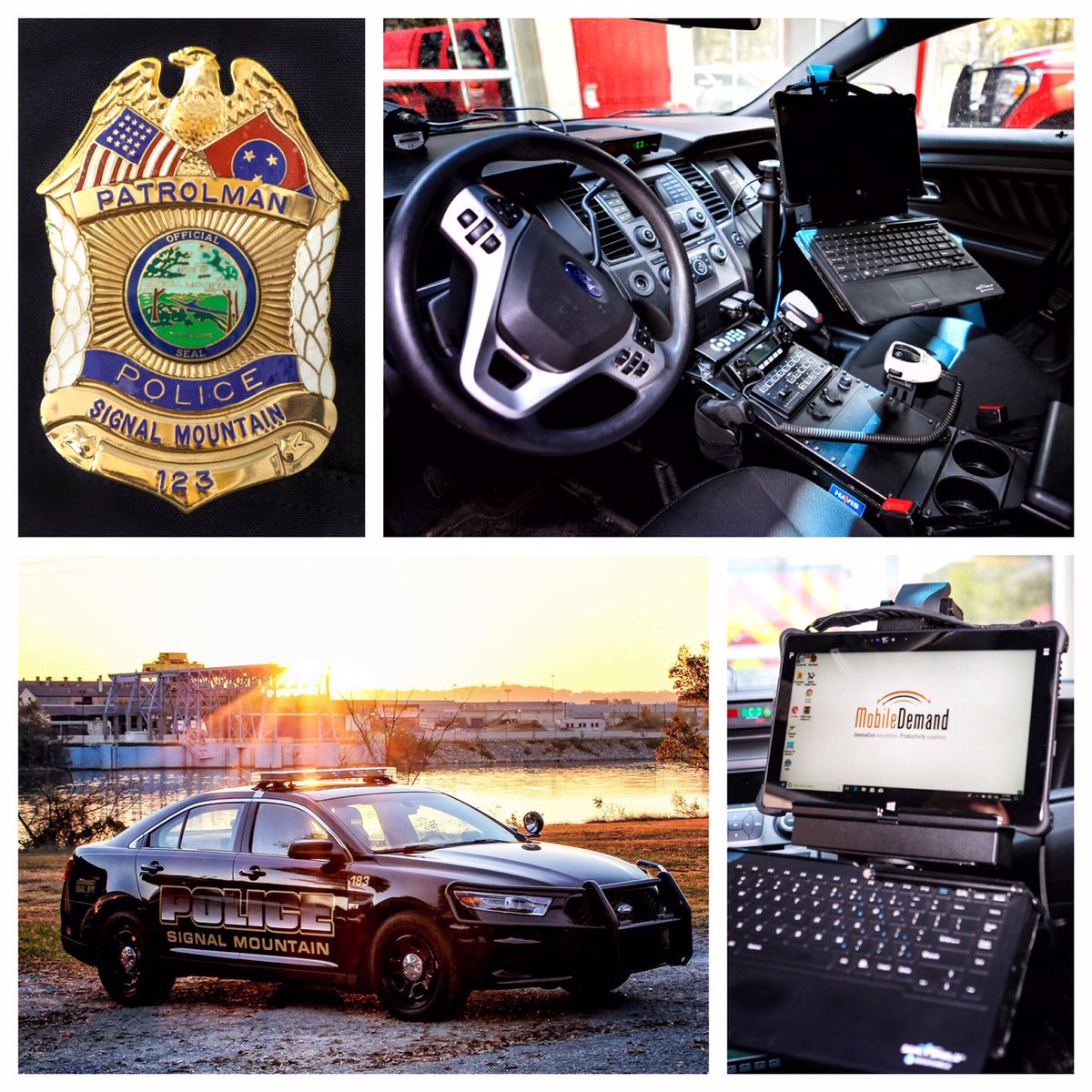 MobileDemand's tweet photo. With #outdated #penandpaper slowing their work, it was time for the Signal Mountain Police Department to get an #upgrade. A #MobileDemand #RuggedTablet upgrade. https://t.co/XBvn4huEsw #DemandMore #SettingTheStandard #Innovation #Functionality https://t.co/SaVj72YFD7