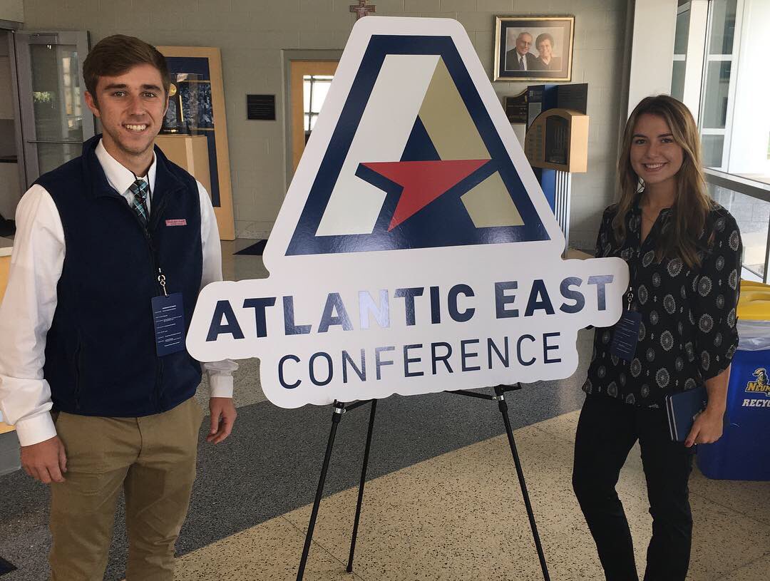 IUMightyMacs's tweet photo. Immaculata Athletics was well-represented at today’s Atlantic East Conference Integration Symposium hosted by Neumann University!
Special thanks to Michaela Petito and Connor Lindsay for serving as IU’s student-athlete ambassadors!
#OneIU #GoMacs https://t.co/6XWuHHWx2p