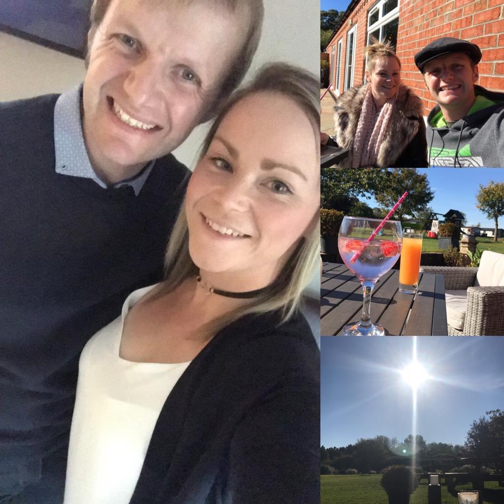 Lintinracing's tweet photo. Having a fantastic few days away with the good lady @cionahouden , she is keeping topped up on gin, I am unfortunately still on pain killers, so soft drinks for me but weather is lovely and the site @GFarmhouse is mega and nice little break. https://t.co/7CuS0sm7aB