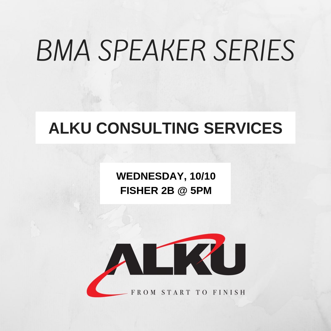 Join us at tomorrow’s meeting to hear from ALKU, and chat with recruiters and marketing professionals from the company who are looking to hire Bryant students! #ALKU #BMA #marketing