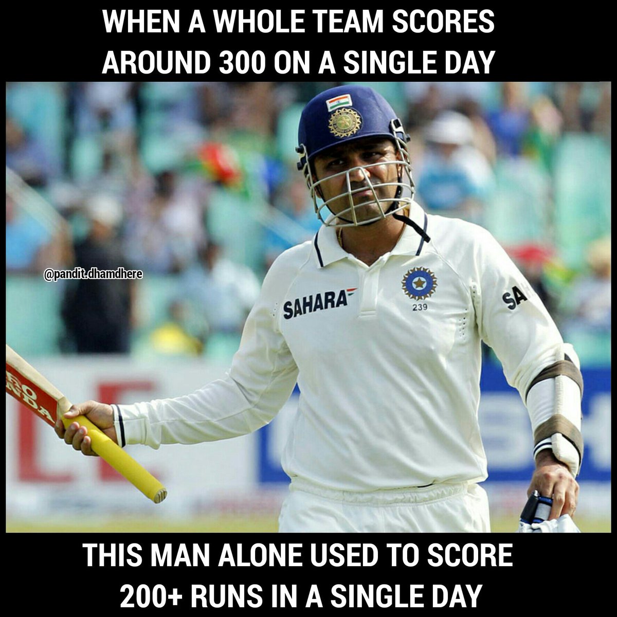 VSehwagFansFort's tweet photo. The man who redefine Test cricket ! ♥
Just @virendersehwag Things ! 😋
11 Days To Go ;
#Viru40 🎂 https://t.co/Xusn5UgprJ