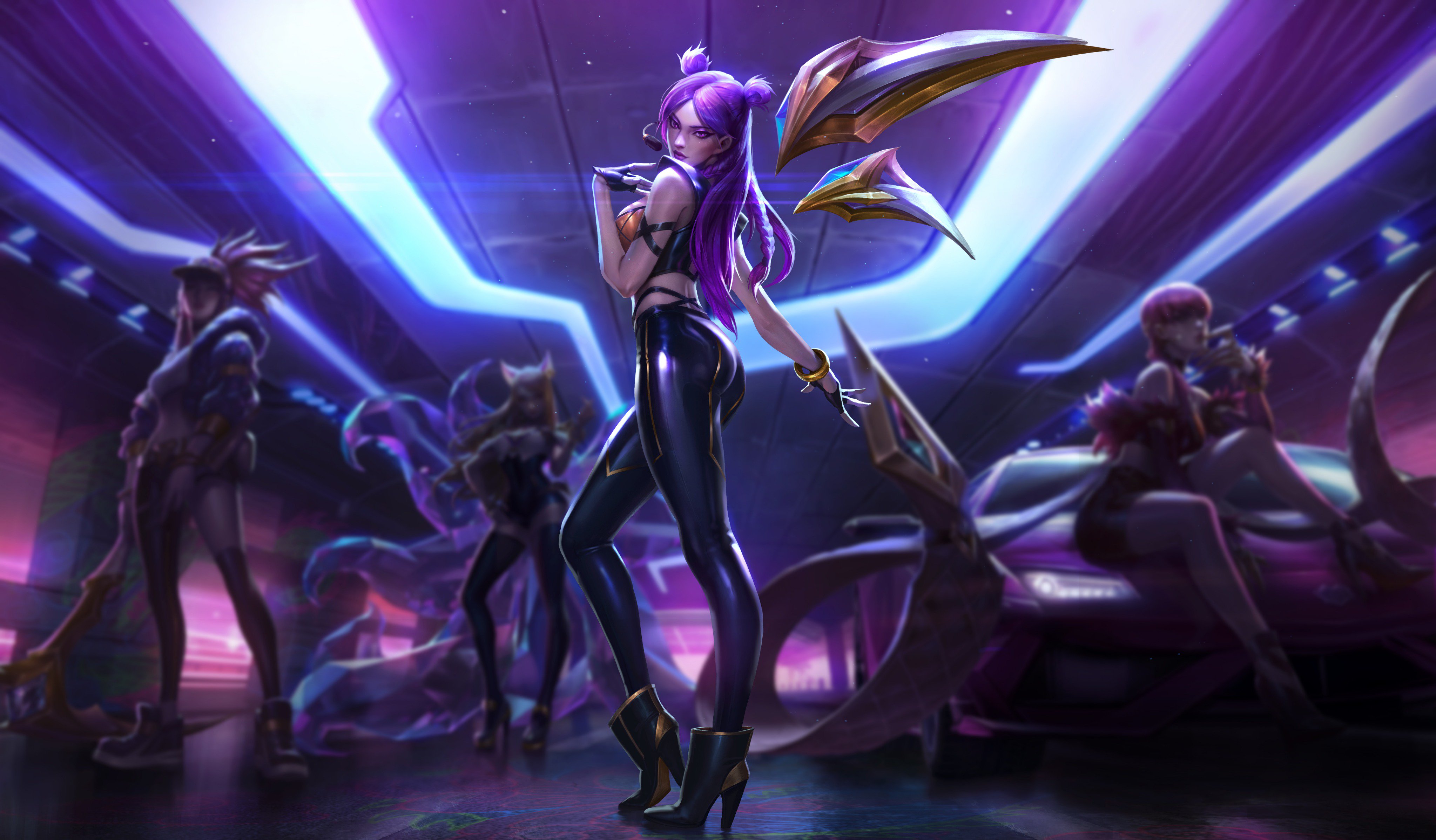 K/DA high definition splash art (6 pics/4K+) : leagueoflegends4095 x 2398