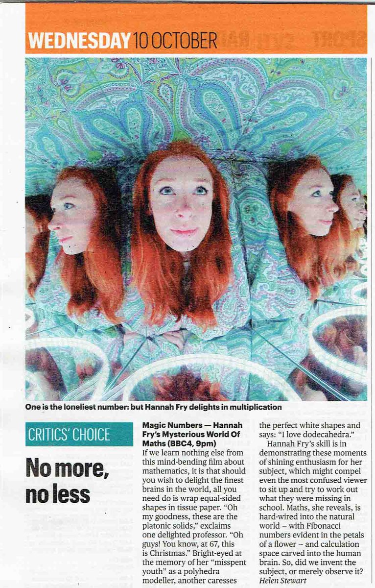 FryRsquared's tweet photo. Three glorious hours of MATHS for your viewing pleasure. Including: titting about in mirror boxes! Jumping headfirst off mountains! And a hearty dollop of physics for good measure. Kicks off tomorrow night on BBC4. https://t.co/1aubjEFzqM