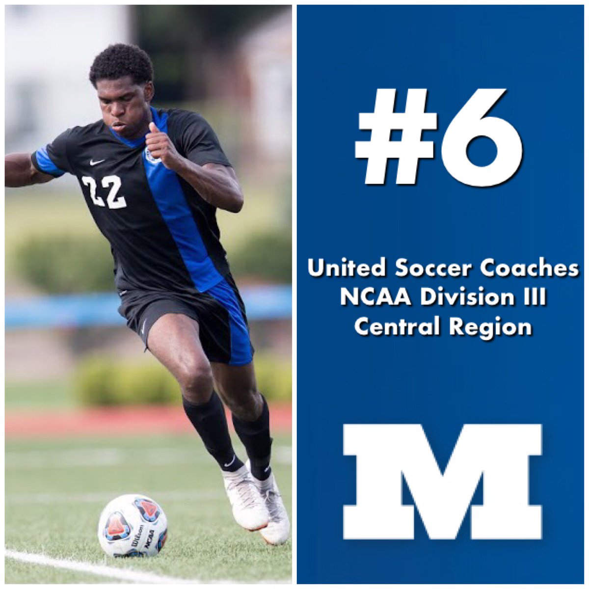 millikinmsoccer's tweet image. Millikin moves to #6 in the latest United Soccer Coaches Regional Rankings. The Big Blue are also receiving votes for D3Soccer’s National Top 25! #GoBigBlueⓂ️
