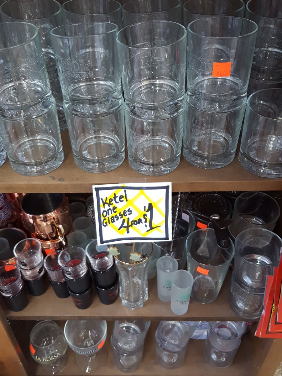 GomersStateLine's tweet photo. ALL Glassware 4 for $1 https://t.co/2xDo9kYXIZ