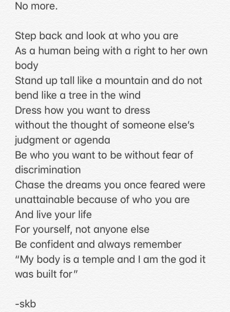 SarahThoughts's tweet photo. This is a poem I wrote a few years back when I was sick of feeling like an object to men. And it’s still very relevant today so I thought I’d share it for all the women out there that have felt the same. ~No More~ https://t.co/6l4cf4qA5P