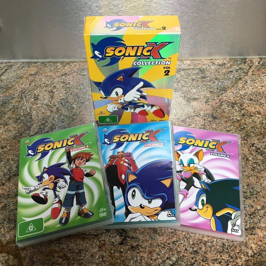 Sonic The Hedgeblog An Australian Boxset For The Sonic X Tv Series Featuring Volumes 4 6 Of The Show T Co Phumtzdroo