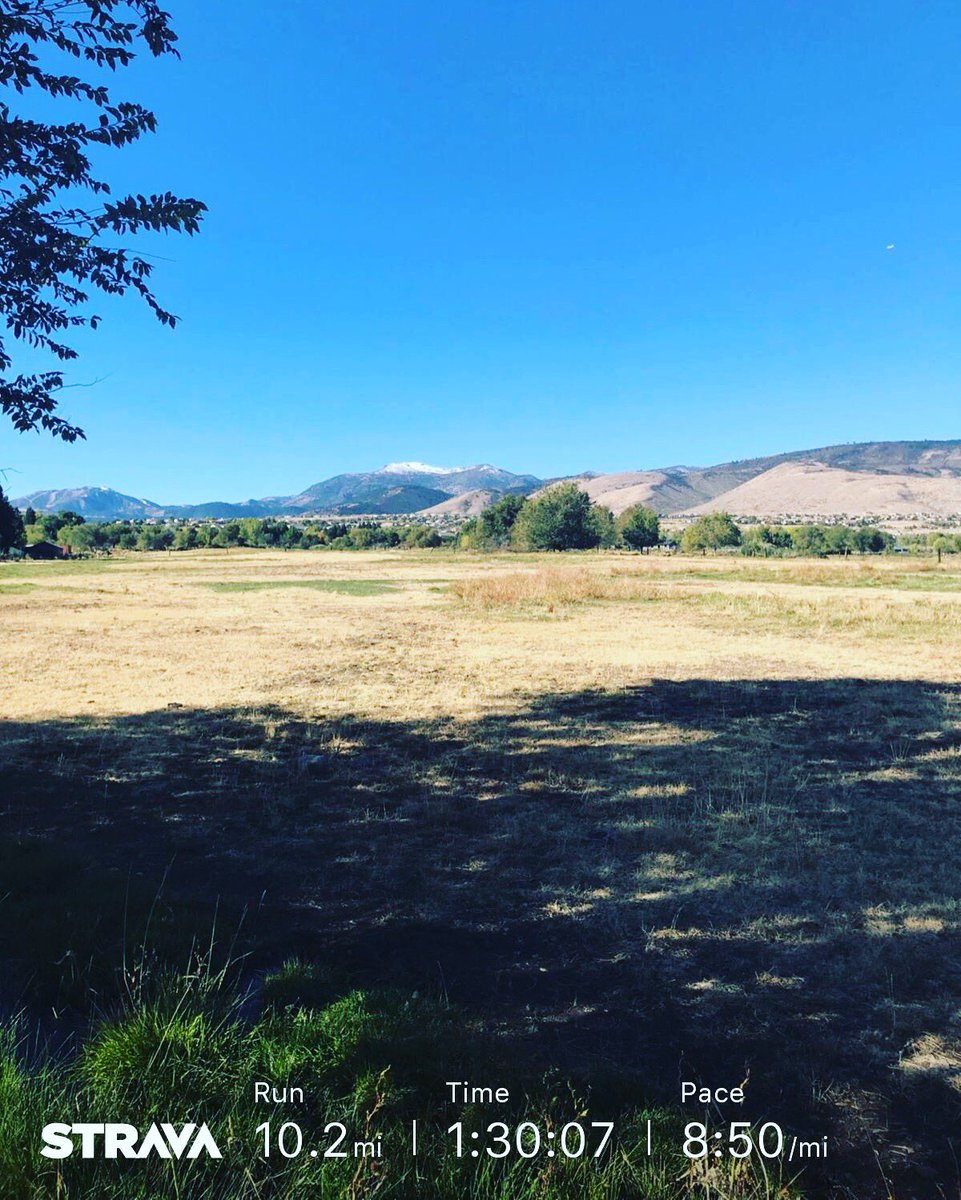 KevinBrunson's tweet photo. #RunStreak day 4022, #TuesdayLongRun 10.2 miles.ππ» #BQ02242018 #Boston2019 #RoadRun #11Years+ #MarathonTraining #RunningForMentalHealth #RenoNevada #EclipseRunning #Skechers #KTTAPE #huma #BartleyRanch #Anderson #ThomasCreek #KevinBrunsonStrava #StravaRun https://t.co/UjSldmX1Fl