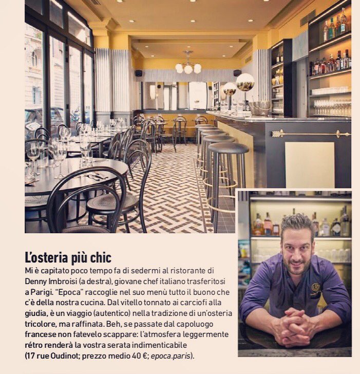 Quand la Mamma t’envoie une coupure d’un Article du @corriere sorti en #Italie et qu’elle me dit qu’elle est fière de moi 💥 . L’amore ❤️ 
Grazie 🙏🏼 
-
-
-
#CREDERE #cheflife #instagood #instachef #luxuryfood #luxuryeats #lifestyle #loveitaly #IDA #bistrotepoca @iodonna_it