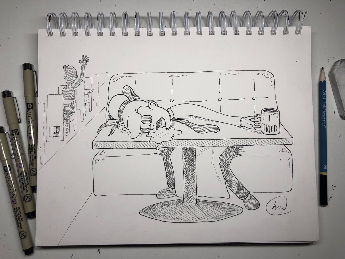 tarotaku78's tweet photo. Still playing catch-up with #inktober but I’ll get there, eventually!! 🤞🏼🙄🤞🏼 #drooling #inktoberday6 

https://t.co/Wpnej58iDx…

#server101comic #inktober2018 #micronpen #art #aspiringartist #drawing #illustration #inspiration #comics #comicstrip #ink #serverlife #sketch https://t.co/RRNjlig2t9