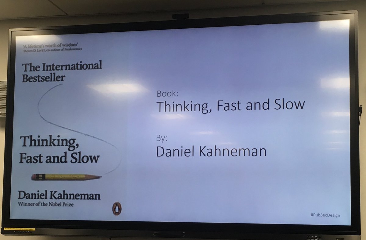 littleannalaugh's tweet image. Thanks Duncan Frazer for his recommendation #PubSecDesign  a fascinating book on human behaviour, bias (the framing effect) and overconfidence