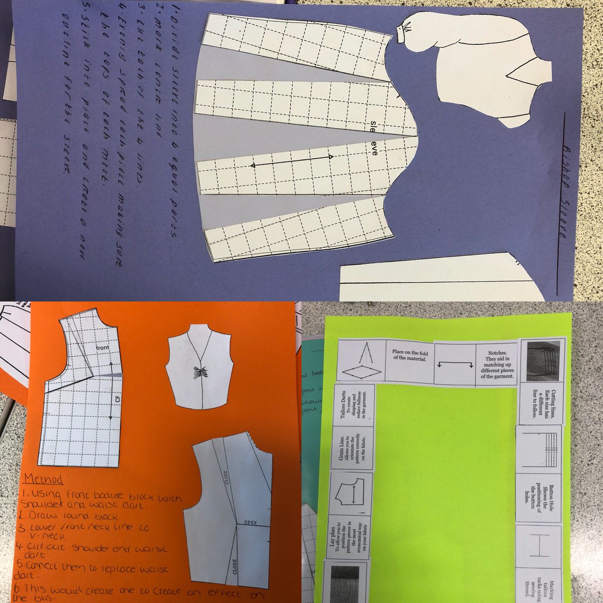 kBookerPGSALC's tweet image. Begun pattern drafting theory today with my Y12 Textiles class @PGSALCPost16 what a fantastic start the students have made! #practicaltheory #engagement #effort #patternadaption #tailorstacks