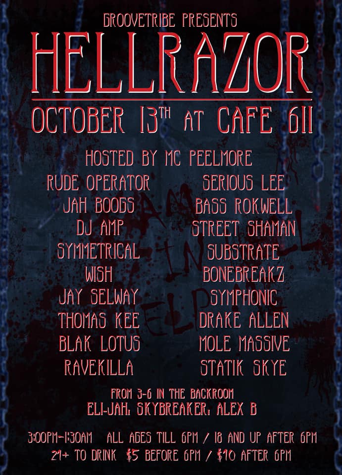 → THIS SAT ←
Oct 13 2018
DJs from across North East
spinning &amp; stacked proper
cafe611.com/calendar
rt > rt > rt