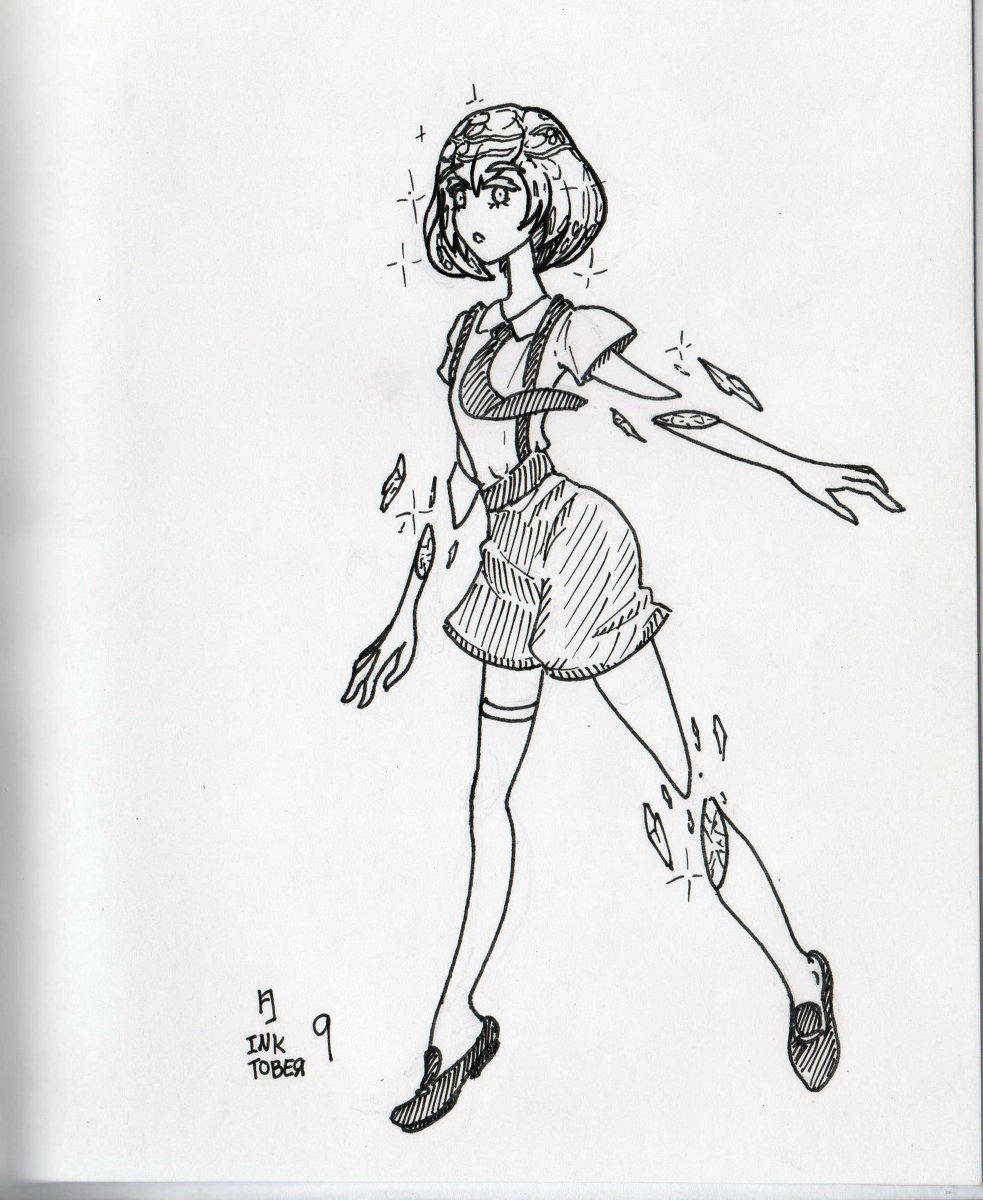 Inktober 2018 - Day 9 Precious #inktober #Inktober2018 #宝石の国 https://t.co/i3RuQiHD2O 