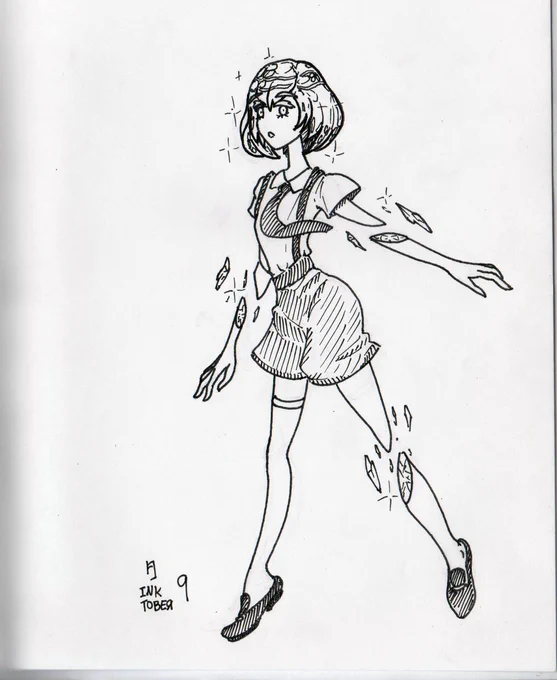 Inktober 2018 - Day 9 Precious #inktober #Inktober2018 #宝石の国 https://t.co/i3RuQiHD2O 